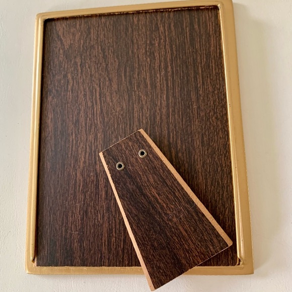 vintage Metal The bucklers picture frame Hand Crafted In USA 5.5/7” - Picture 13 of 15